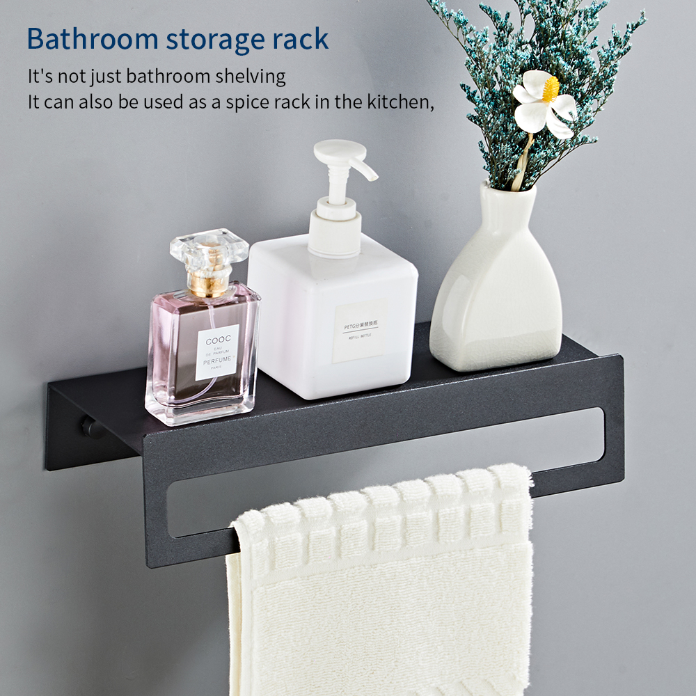 YF5312-B Floating at Organizer Shelf Corner Mounted Wall Rack for Family for thermae and Cubiculum Organizer