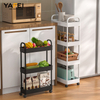 YF500200017 Floor Trolley Kitchen Repono Rack Hospitii Portable Fructus Et Vegetabilium Rack Multifunction Coquina Organizer Rack