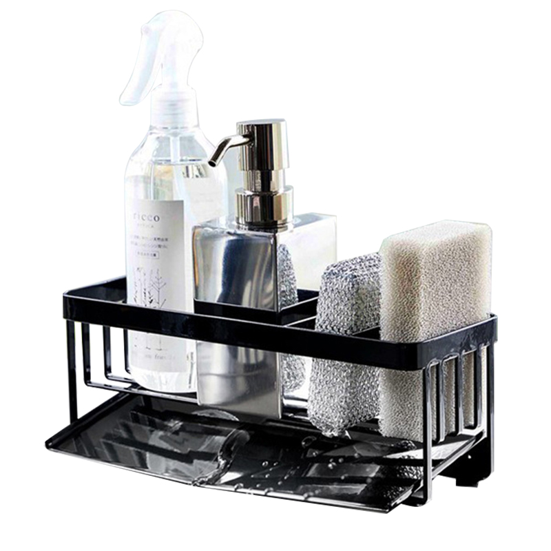 YF500100011 Kitchen Sink Organizer Countertop Rustproof Soap Dispensator Holder Spongia Holder for Kitchen Sink