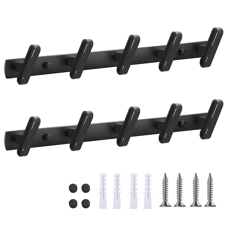 YF9115 Metallum Tunica Hook Rail pro Tunica Hat Linteo Purse Robes Anti-rust Clothes Hook for Entryway