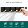 Nordic Wardrobe Linteum Coat Clothes Hook Aluminium Alloy Wall Hidden Hook