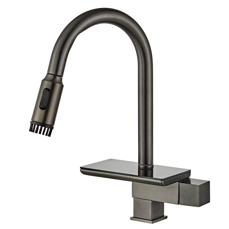 YF200110003 Books Accessories Faucet excute Sprayer Smart High-finem Copper Water Fall Rainfall Electrogenerating Revolving Kitchen