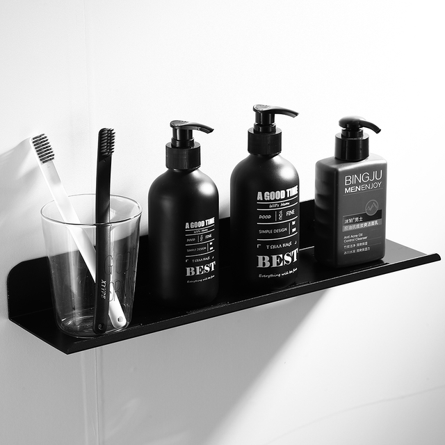 YF5302 Super Sink Shelf Wall Mounted for Bathroom Speculum Post Faucet Floating Tray Narrow Counter Organizer Shelf Self Adhesive Shower Shelves for Bathroom