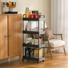 YF500200017 Floor Trolley Kitchen Repono Rack Hospitii Portable Fructus Et Vegetabilium Rack Multifunction Coquina Organizer Rack