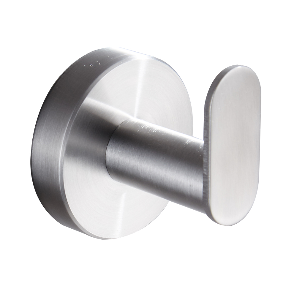 YF64107 сүлгі ілгектері Жуынатын бөлмеге арналған қабырғаға орнатылады, SUS304 баспайтын болаттан жасалған дөңгелек ваннаға арналған халат ілмектері пальто ілгектері Киім ілмектері