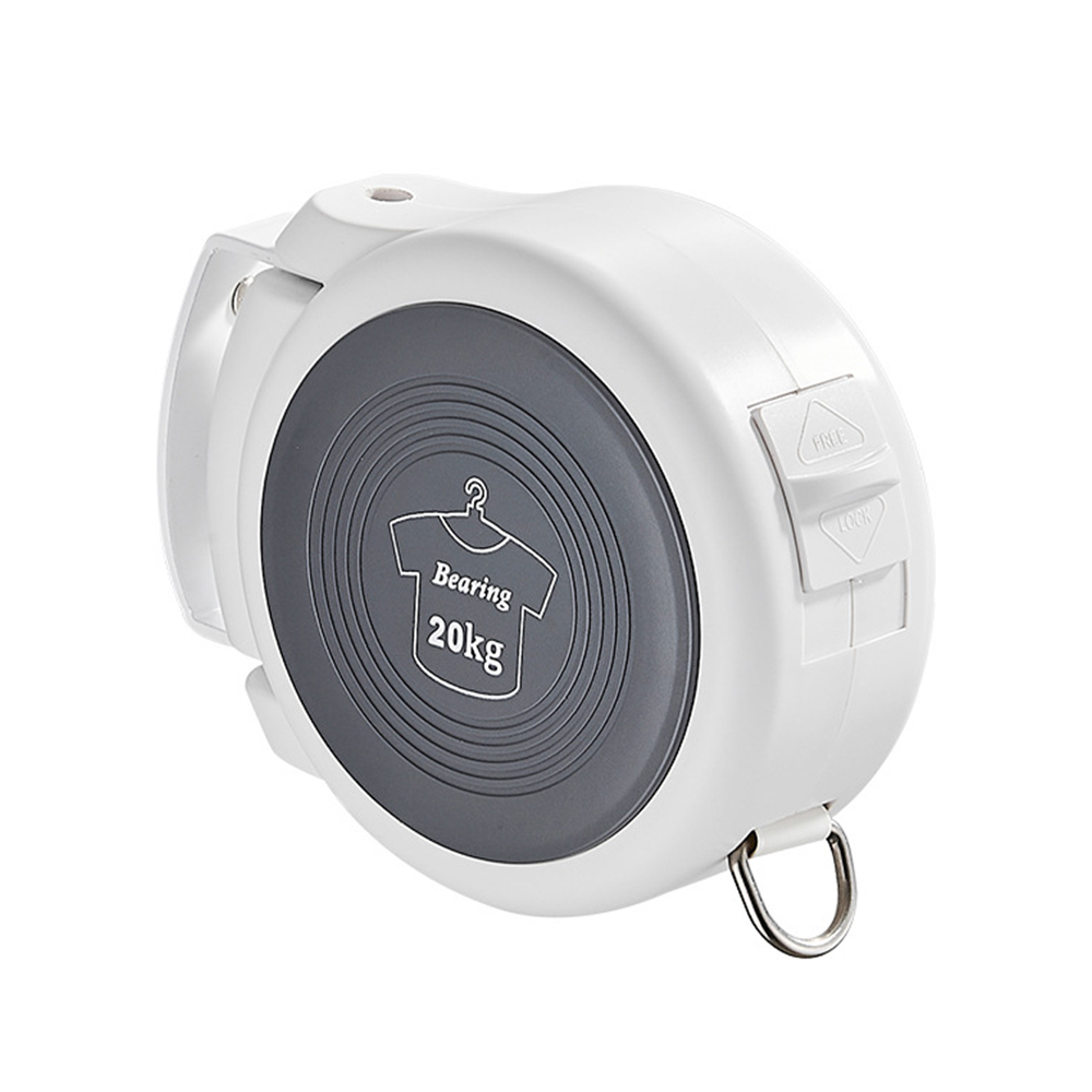 YF7184 Retractable Clothesline Indoor Outdoor Gravis Officium 40 Pedes - PVC Vestimenta Linea Retracting - Clothesline with Wall Mount