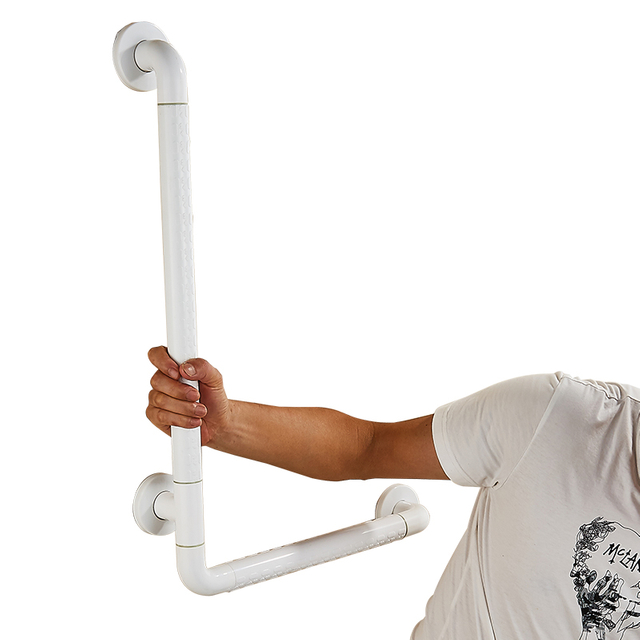 Жуынатын бөлменің қауіпсіздігі Құлаудан қорғайтын тұтқа Жуынатын бөлмедегі тосқауылсыз дәретхана сырғып кетпейтін қоршау дәретхана тот баспайтын болаттан жасалған мүгедектер қарт адамдар