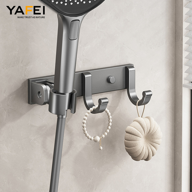 YF9108 Shower Head base with Hook For Bathroom Accessories Hook Wall-mounted Linteo Rack Adscendens Hook Hanger Row Hook