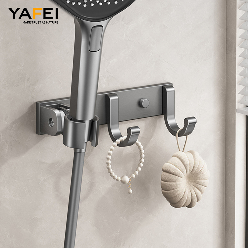 YF9108 Shower Head base with Hook For Bathroom Accessories Hook Wall-mounted Linteo Rack Adscendens Hook Hanger Row Hook