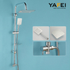YF210530001 Chrome Plated Hot and Frigid &aelig;re Wall Mounted Faucet Bathroom Rain Shower Set