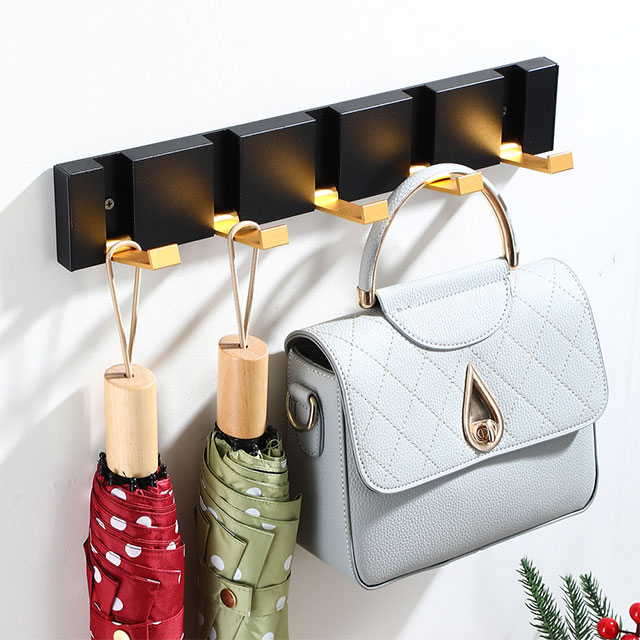 Nordic Wardrobe Linteum Coat Clothes Hook Aluminium Alloy Wall Hidden Hook