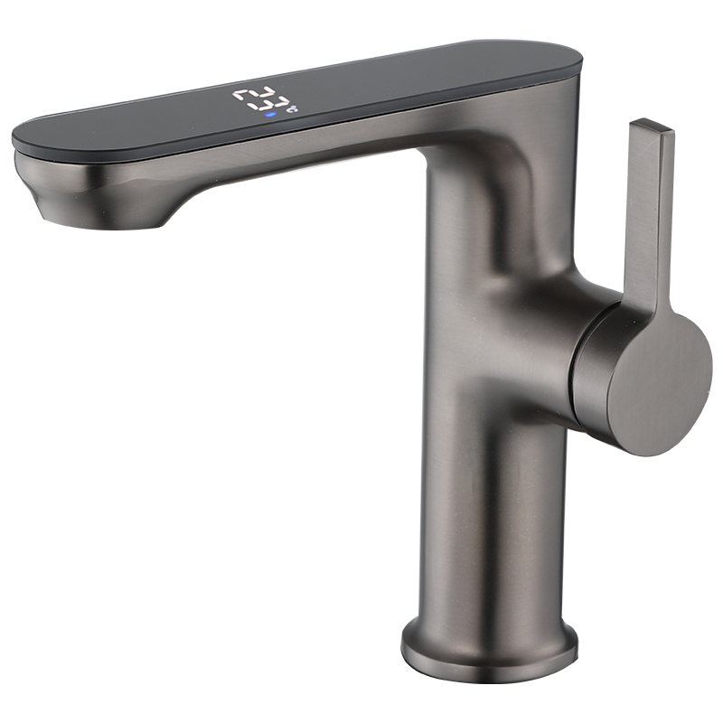 YF200230002 Жуынатын бөлме керек-жарақтары Интеллектуалды сандық дисплей ыстық және суық бассейн толық мыс жуу басы әмбебап шүмек