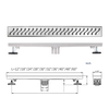 YF41113 Linearibus imber Exhaurire Nigrum cum Brickwork Cover, Rectangulum Solum Exhaurire 304 Steel Black Linear Drains with Accessories