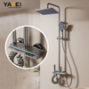 YF230530032 Shower Faucet Set cum XII Inch Imber caput et Handheld Imber caput fixtures