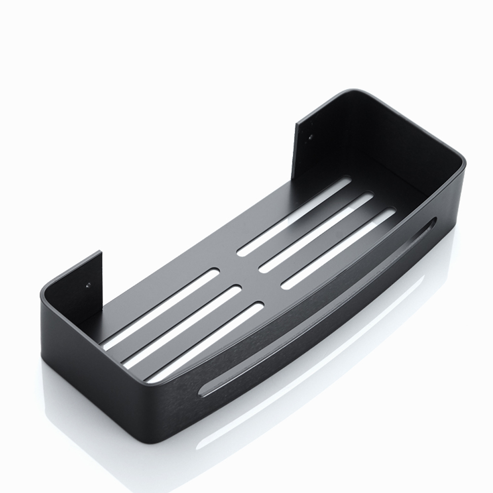 YF5310 Алюминий қорытпасынан жасалған душ кабинасы Қабырғаға орнатылатын ванна бөлмесіне арналған сөрелер тегін бұрғылауға арналған қойма сөресі Жуынатын бөлмеге арналған қабырға сөрелері