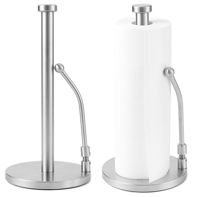 YF62165 Paper Towel Holder, Paper Towel Holder Countertop with Gravis Weight Base, Non - Slip & Space Excepto charta Towels Holder