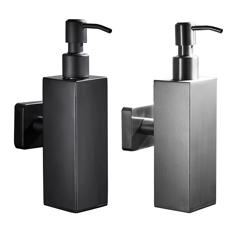 YF65106 200ML Manual Square Lotion Nigro Soap Dispensator Hotel Stainless Steel Wall-graves Press Soap Dispensator