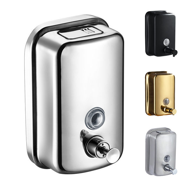 YF65107 Ванна бөлмесіне арналған қабырғаға ілулі сабын диспенсері коммерциялық қабырға сұйық диспенсері ас үй гаражына арналған тот баспайтын болаттан жасалған қолды тазартқыш диспенсер Кеңсе қонақ үйлері мейрамханаларға немесе үйде қолдануға арналған 500 мл