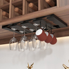 YF67104 Vinum Metallum vitreum pensile Rack Vinum Vitrum vitreum sub Shelf vel scrinium Holder, vitreum Siccatio Hanger, Metal Pendens Organizer pro Bar Restaurant