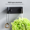 YF9503 Күңгірт қара жуынатын бөлмеге арналған қос сүлгі ілмектері пальто/халат ілмектері ваннаға арналған ас үйге арналған заманауи қонақ үй стилі