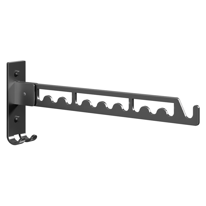 YF7179 Жиналмалы және жиналмалы жабық кір ілгіш кептіргіш сөресі Қабырғаға орнатылатын киім кептіргіш сөресі кір жуатын бөлмені ұйымдастыруға арналған