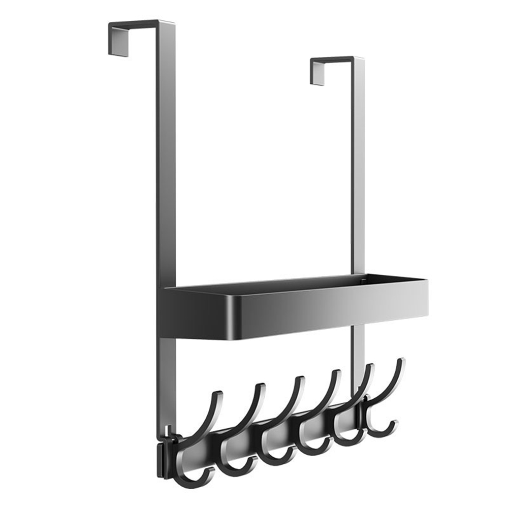 YF9325 Super ostium Hooks Organize Hanger cum Hooks Baskets Free Punch Door Back Hook PRAECLUSIO Rack