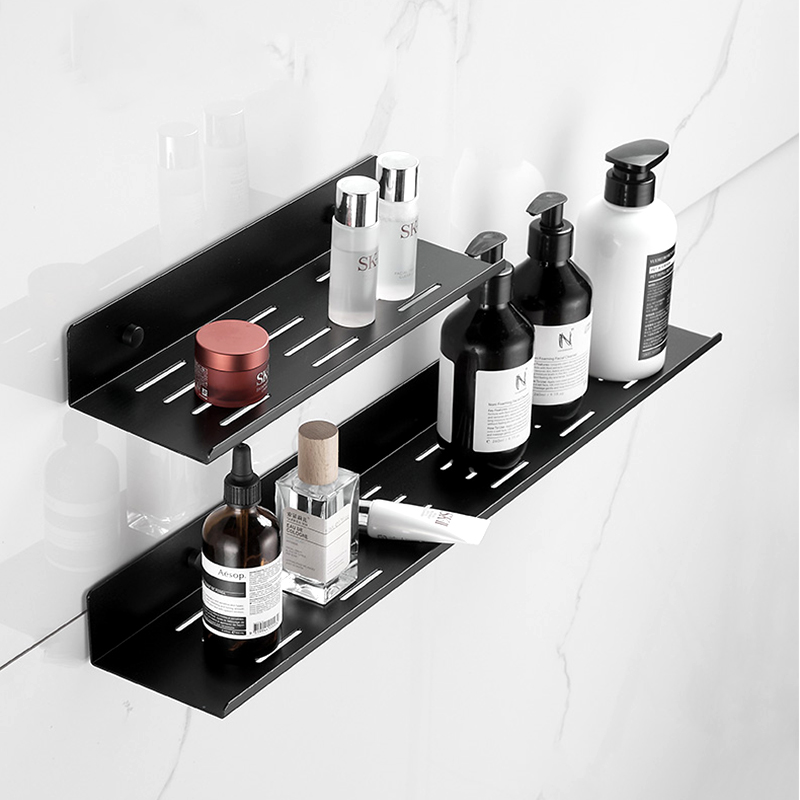 YF500200001 Заманауи алюминий ванна бөлмесінің бұрыштық душқа арналған қабырға сөресі Қабырғаға орнатылатын бір қабатты сөре Ас үйге арналған саңылаусыз су өткізбейтін сақтау сөресі